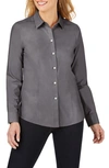 Foxcroft Dianna Non-iron Cotton Shirt In Charcoal
