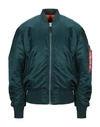 Alpha Industries Bomber In Dark Green