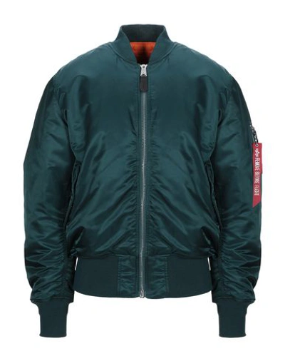 Alpha Industries Bomber In Dark Green