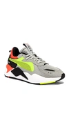 Puma Rs-x Hard Drive "grey/yellow/orange" Sneakers In High Rise & Yellow Alert
