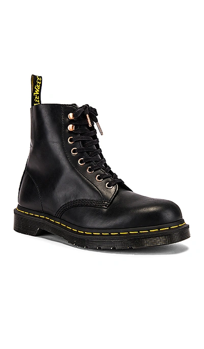 Dr. Martens 1460 Waterproof 8 Eye Boots In Black