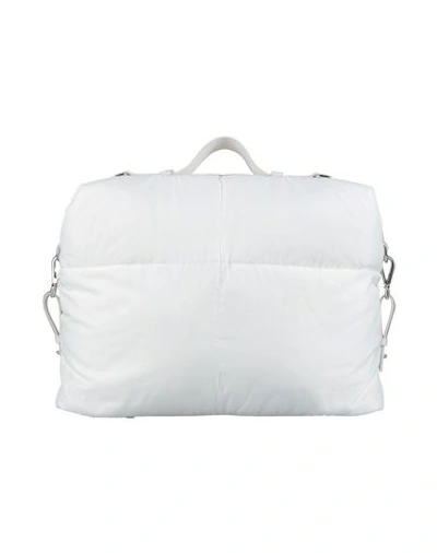 Jil Sander Travel Duffel Bags In White