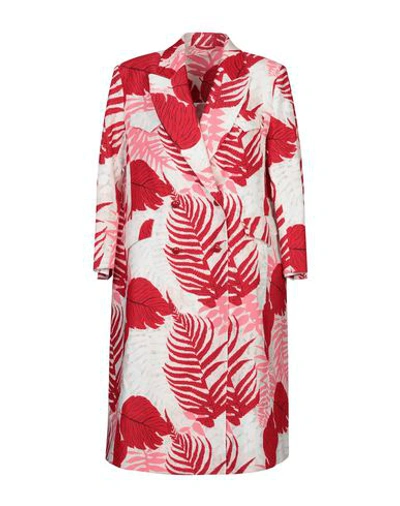 Ermanno Scervino Overcoats In Red