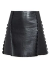 CHLOÉ Scalloped Leather Mini Skirt