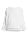 CHLOÉ RIBBED WOOL LACE DETAIL SWEATER,400011735497