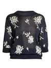 CHLOÉ Floral Lightweight Knit Pullover