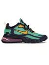 Nike Men's Air Max 270 React Low-top Sneakers In Nero/verde