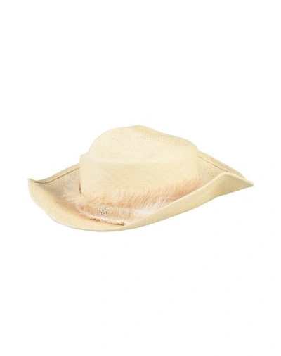 Maison Michel Hats In Beige