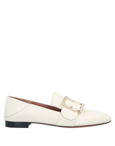 BALLY BALLY WOMAN LOAFERS IVORY SIZE 5.5 CALFSKIN,11777900WS 7