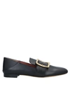 Bally Janelle Buckled Slip-on Loafers In Black