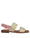 Alberto Gozzi Sandals In Gold