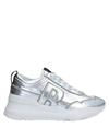 RUCO LINE RUCOLINE WOMAN SNEAKERS SILVER SIZE 10 SOFT LEATHER,11782634RC 15
