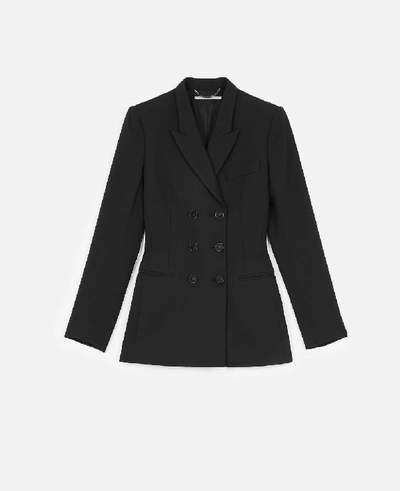 Stella Mccartney Black Brushed Twill Tailored Jacket