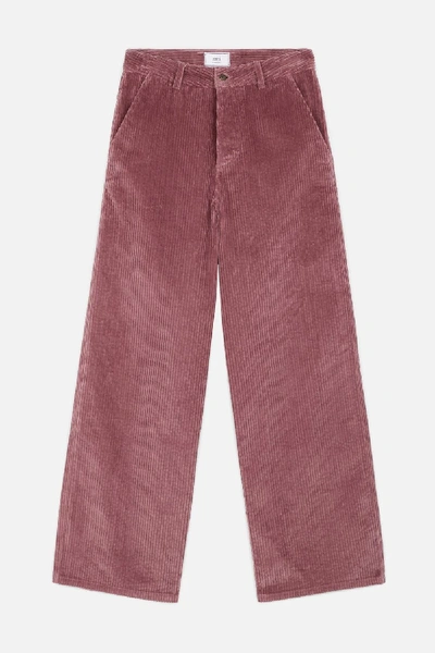 Ami Alexandre Mattiussi Women's Large Leg Fit Trousers In Pink