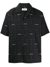 Ambush Short Sleeved Wool Shirt In Black