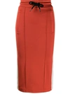 PALM ANGELS PALM ANGELS WOMEN'S RED POLYESTER SKIRT,PWCC015E196670372100 XS