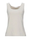 Le Tricot Perugia Tank Top In Light Grey