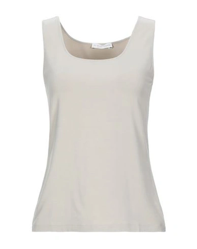 Le Tricot Perugia Tank Top In Light Grey