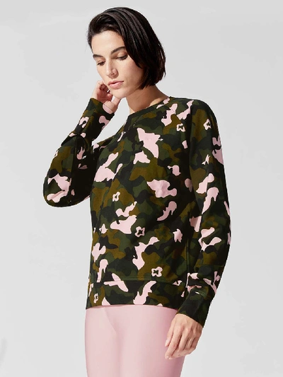 The Upside Bondi Forest Camo Jersey Sweatshirt In Camo,multi