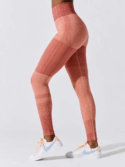 Nike City Ready Knit Performance Tights In Pink/silver