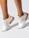 Nike Air Max 270 React Neoprene And Faux Leather Sneakers In Summit White,ghost Aqua Phantom Coral Stardust Imperi