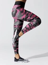 Ultracor Ultra Neon Camo-print Active Leggings In Neon Pink Patent Nero