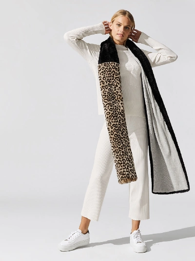 Donni Faux Fierce In Leopard,black With Heather Grey