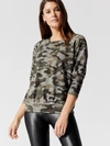 SUNDRY CAMO RAGLAN SWEATSHIRT - DESERT - SIZE S