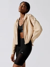 Alo Yoga Cruiser Crop Jacket In Putty