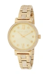 MICHAEL MICHAEL KORS Women's Sofie Crystal Flower Bracelet Watch, 36mm