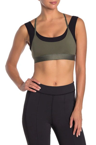 Free People Movement Two Become One Sports Bra In Army