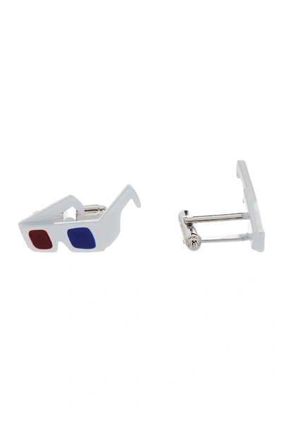 Cufflinks, Inc 3d Glasses Cuff Links In White