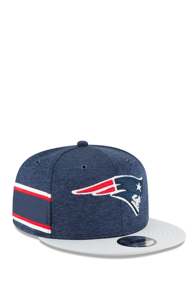 New Era Nfl '18 9fifty New England Patriots Sideline Home Snapback Hat In Dk Blue
