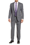HART SCHAFFNER MARX Classic Fit Stretch Plaid Wool Suit