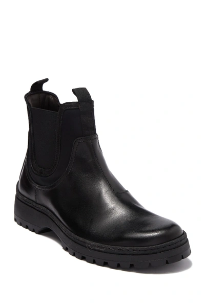 Bruno Magli Varo Leather Chelsea Boot In Blackle