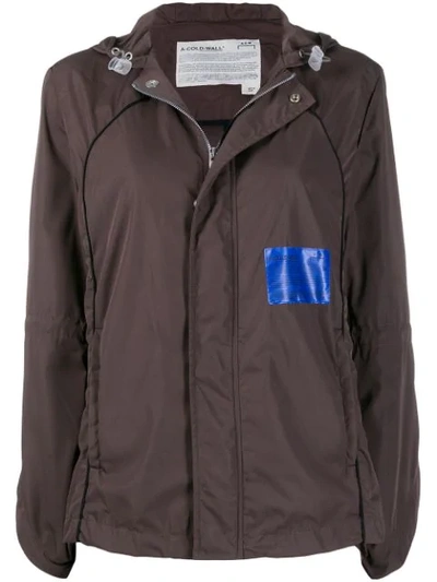 A-cold-wall* Cut-out Sleeve Jacket In Brown