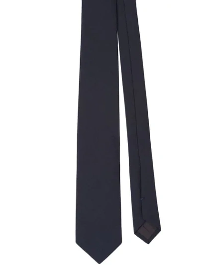 Prada Pointed Tip Tie In Grey