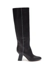 ALCHIMIA DI BALLIN Angular heel thigh high leather boots