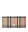 BURBERRY VINTAGE CHECK CONTINENTAL WALLET,14993895