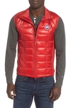 Canada Goose 'hybridge(tm) Lite' Slim Fit Packable Quilted 800-fill Down Vest In Red