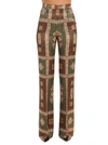 ETRO ETRO FLARED PRINTED TROUSERS