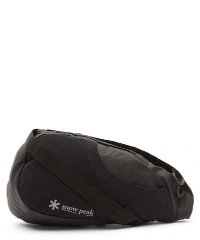 Snow Peak Side Attack Technical Cross-body Bag In Black