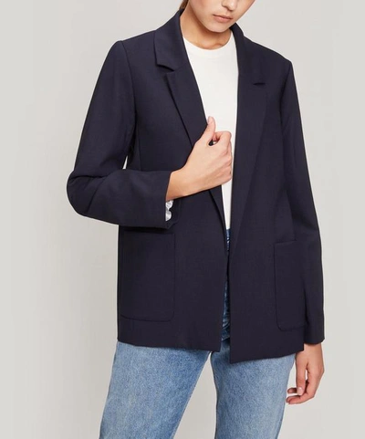 Apc Taylor Classic Blazer Jacket In Navy