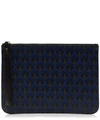 Liberty London Iphis Canvas Clutch In Blue
