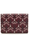 Liberty London Iphis Canvas Business Card Holder In Red