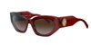 Versace 54mm Cat Eye Sunglasses In Burgundy/ Dark Gradient