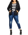 CITY CHIC TRENDY PLUS SIZE PUFFER JACKET