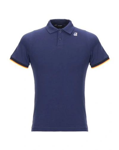 K-way Polo Shirt In Blue