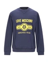 Love Moschino Sweatshirt In Dark Blue