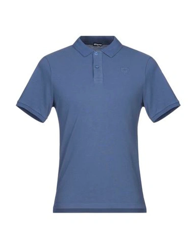 Blauer Polo Shirt In Slate Blue